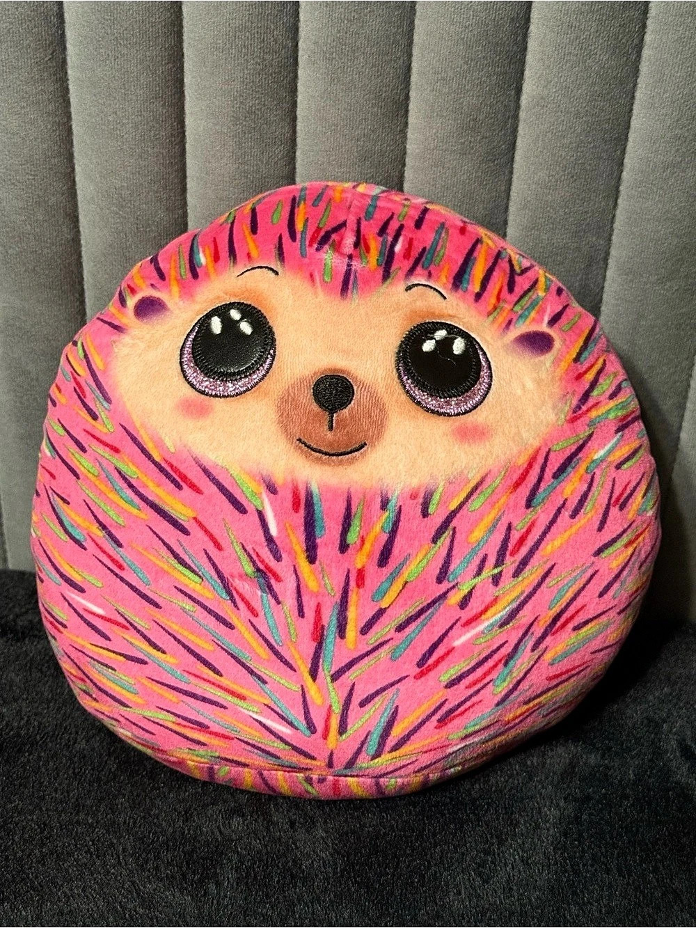 TY Hildee the Hedgehog Squish-a-Boo Plush Pink & Multicolor